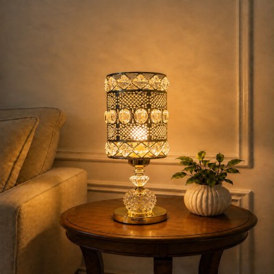Premium Crystal Table Lamp