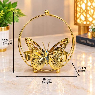 Golden Butterfly Decorative Basket