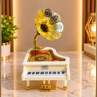 Luxurious piano gramophone showpiece