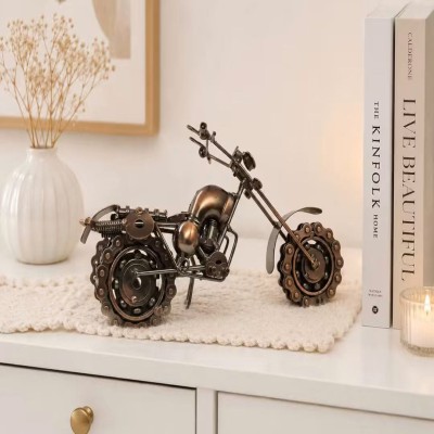 Vintage Metal Motorcycle Showpiece | Heavy Metal