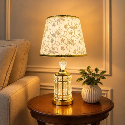 Premium Double-Light Crystal Table Lamp