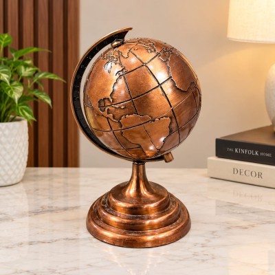 Elegant copper-finish globe
