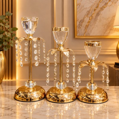 Premium Crystal Candle Stand