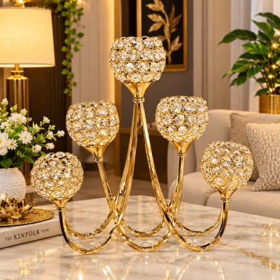 Premium Crystal Candle Stand