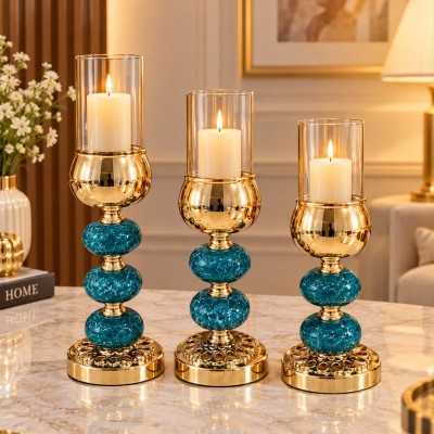 Premium 3-Piece Candle Holder Set