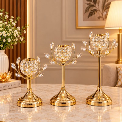 Premium Crystal Candle Stand