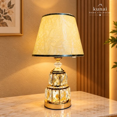 Premium Crystal & Metal Table Lamp
