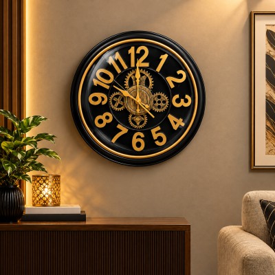 Luxury Gold Steampunk Wall Clock