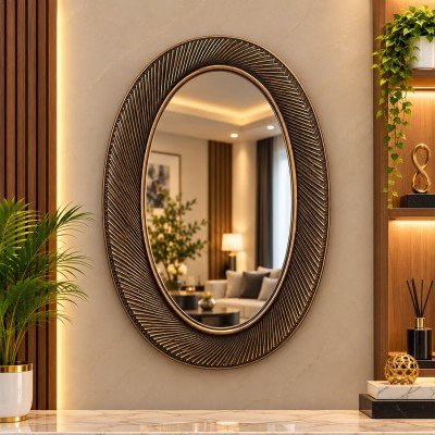 Bronze Halo Premium Wall Mirror