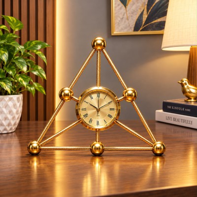 Premium Golden Table Clock