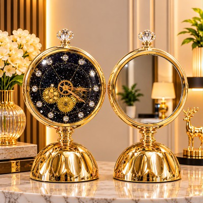 Premium Clock & Mirror Set