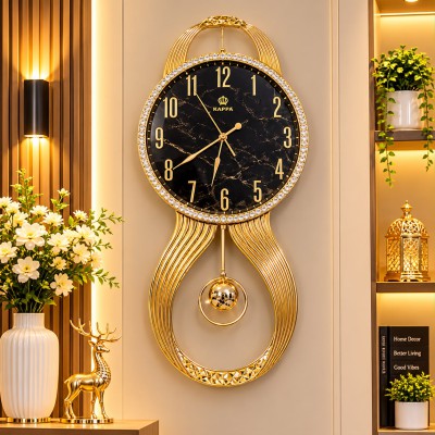 Premium Crystal Pendulum Wall Clock