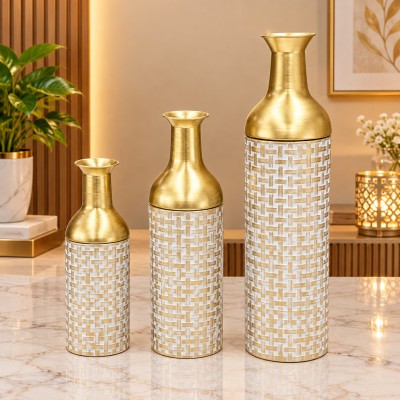 Premium 3 Pic Metal Flower Vase